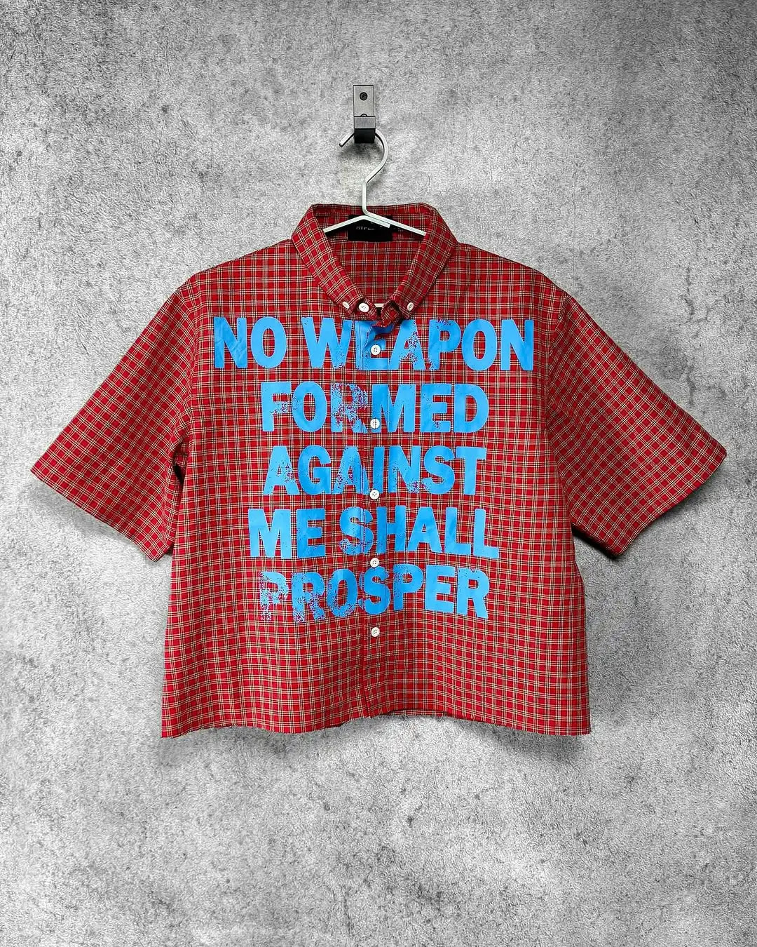 Retro Harajuku plain weave shirt old characteristic art letter printing campus style short sleeved buttons mens commuting day coat top 250408