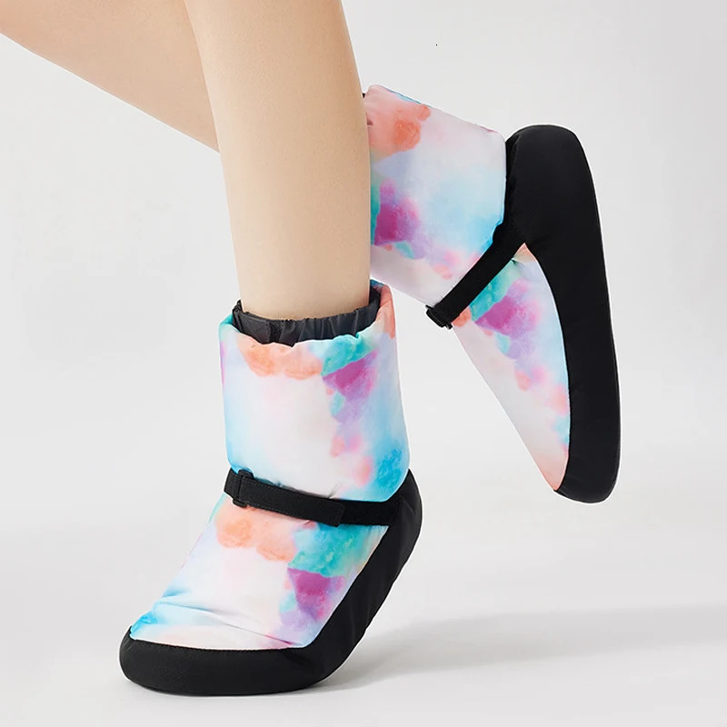 Ballet Shoes Winter Dance Boots Warm-Up Short Boots Warm Anti-Slip Ballet Shoes Training Shoes Adult Cotton Dance Shoes 250407
