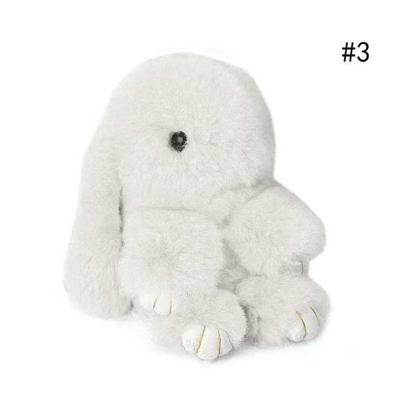 Rabbit fur cute rabbit Pom ball doll toy keychain cute handbag pendant decoration jewelry keychain pendant keychain accessoriesXJ250409