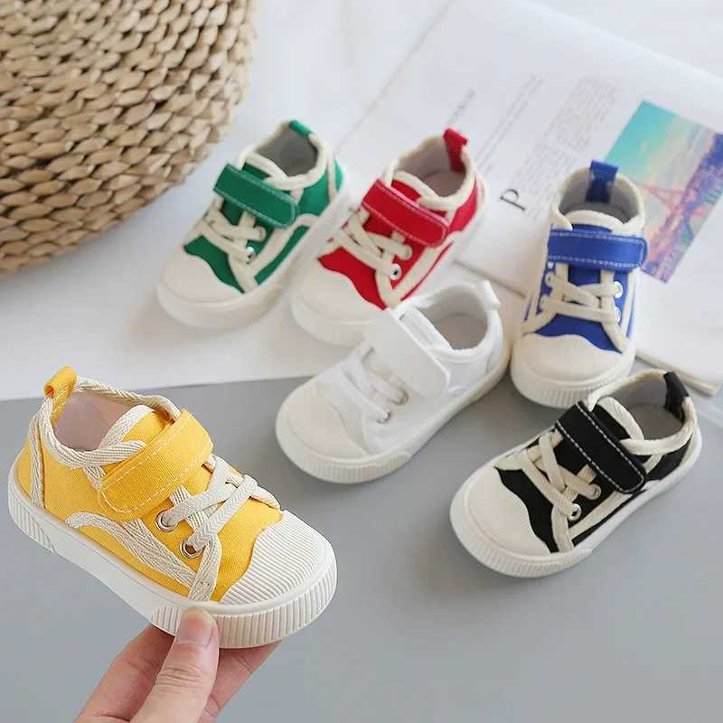 Fashion Minimalist Girls Shoes Autumn New Soft soled Childrens Sports Shoes Comfortable Edition Childrens Canvas Shoes Flat bottomed Sports Shoes Boys