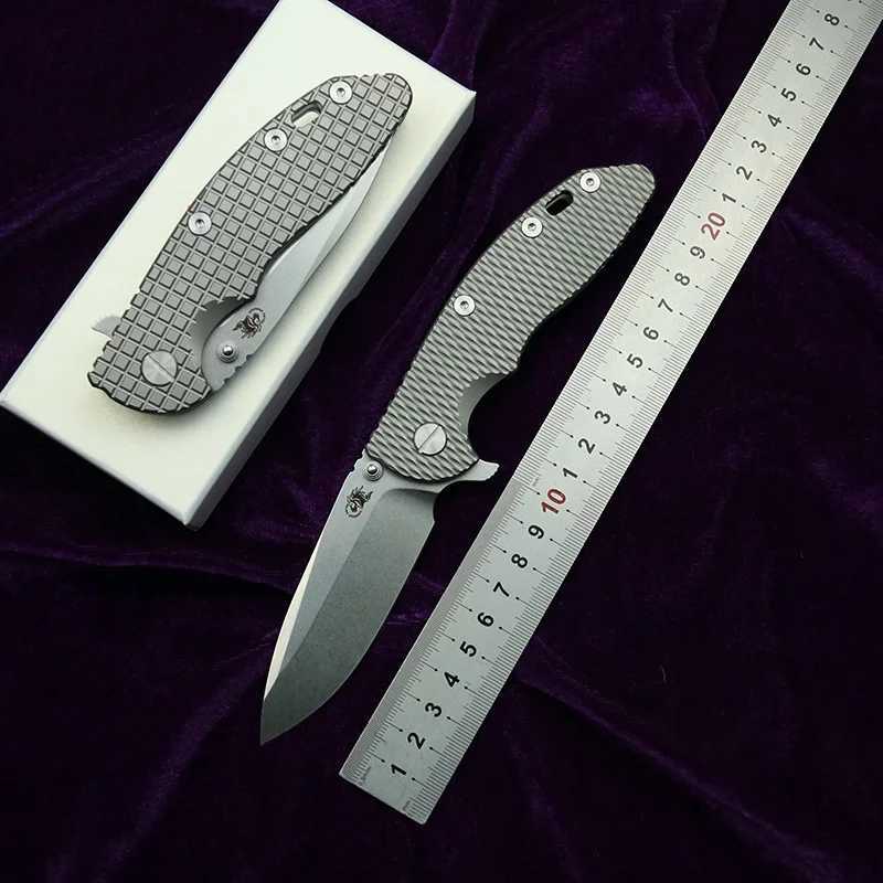 LEMIFSHE 2024 Hinderer XM18 Titanium Handle Ceramic Bearing Mark 20CV Folding Knife Tactical Pocket Camping Hunt Outdoor EDC Too Z250408