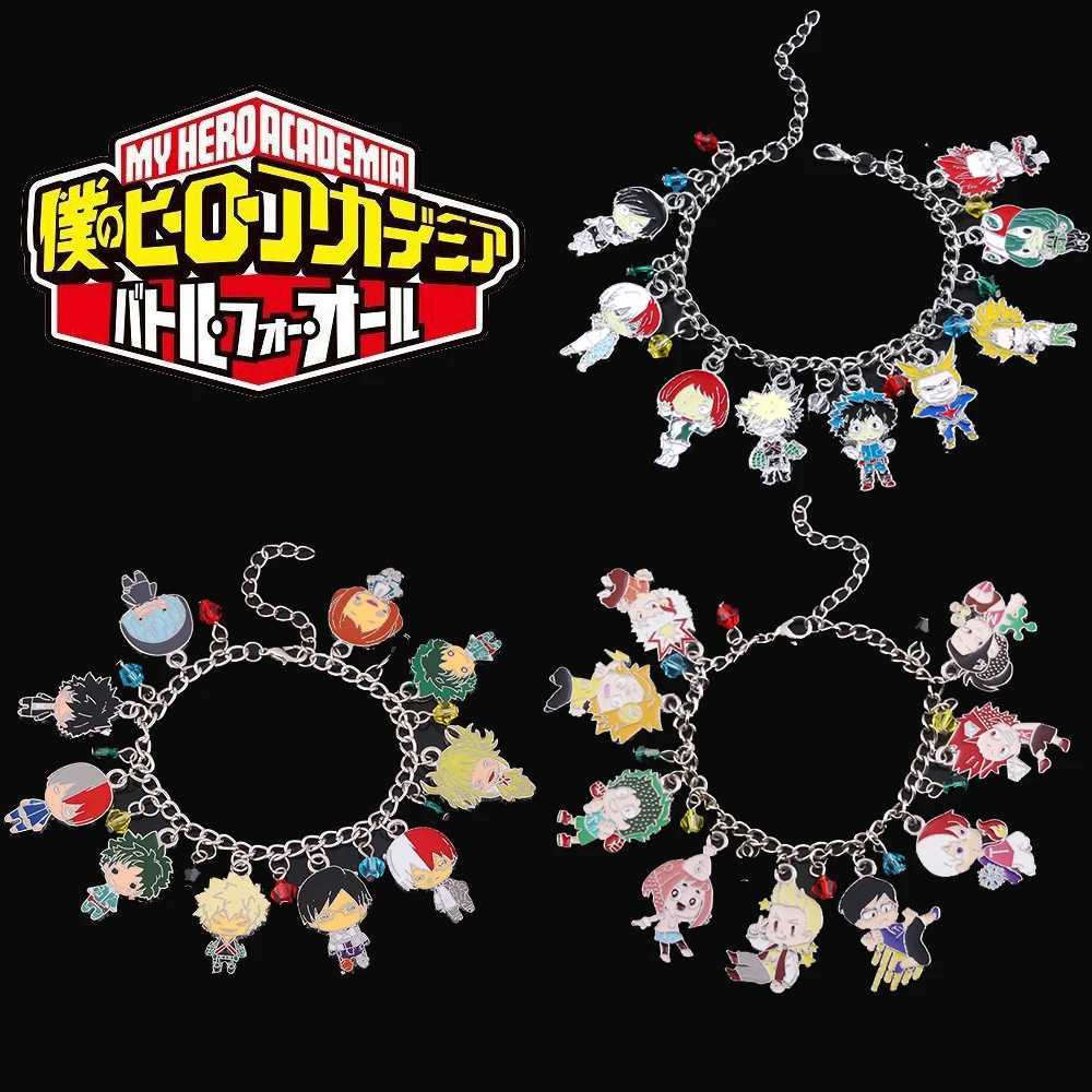 Anime My Hero Acade Bracelet riya Izuku Deku All Might Boku No Charms Bangles Chain Links Wen Bracelets Jewelry GiftC250408