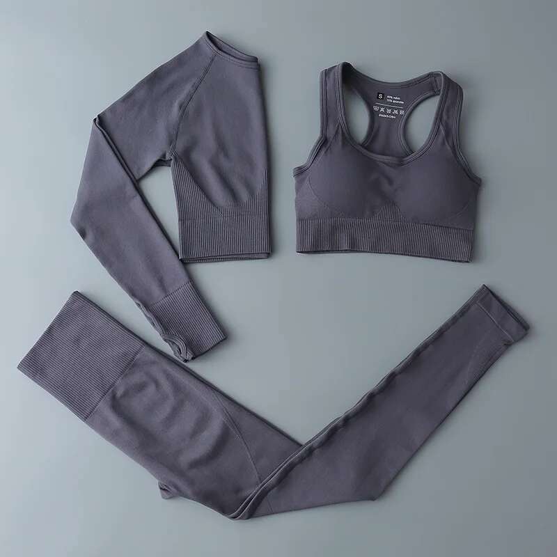 High Quality Seamless Clothes Sportswear Yoga Suits For Women Fiess Set Tracksuits Sports Bra Gym Leggings