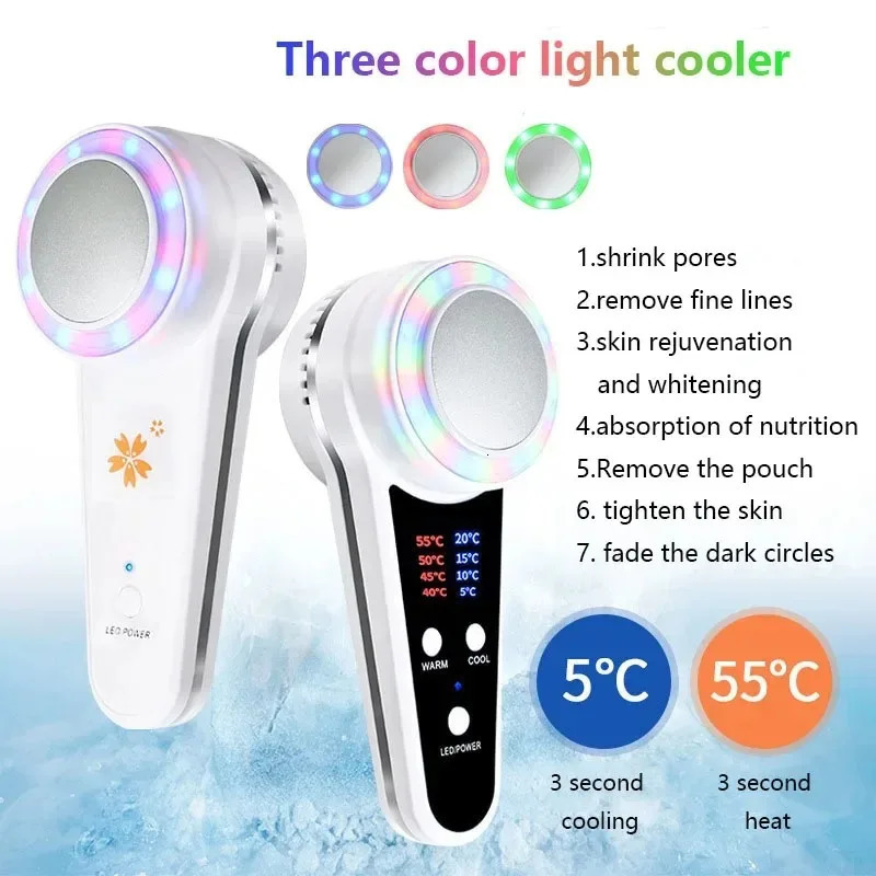 Cryotherapy Face Care Device Cold Hammer Blue Pon Acne Treatment Massager Skin Lifting Rejuvenation Beauty Machine 251106