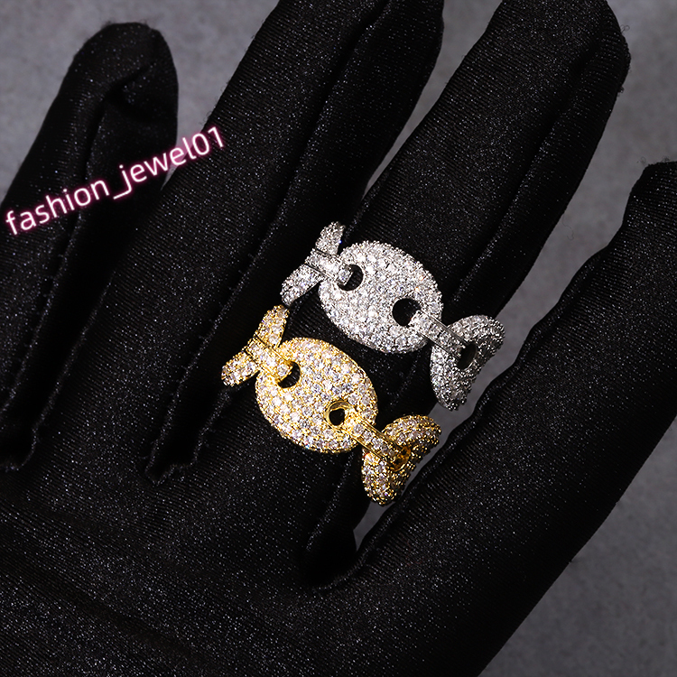 New Design 925 Sterling Silver Iced Out D/VVS Moissanite Diamond Cuban Diamond Ring for Hiphop Life