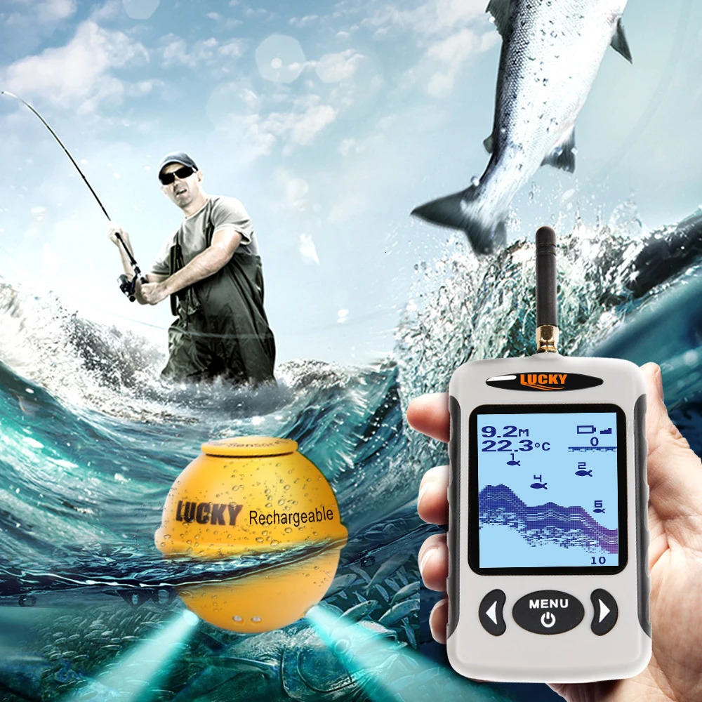 Professional Sounder wireless sonar fish detector and point matrix underwater fish detector 250409