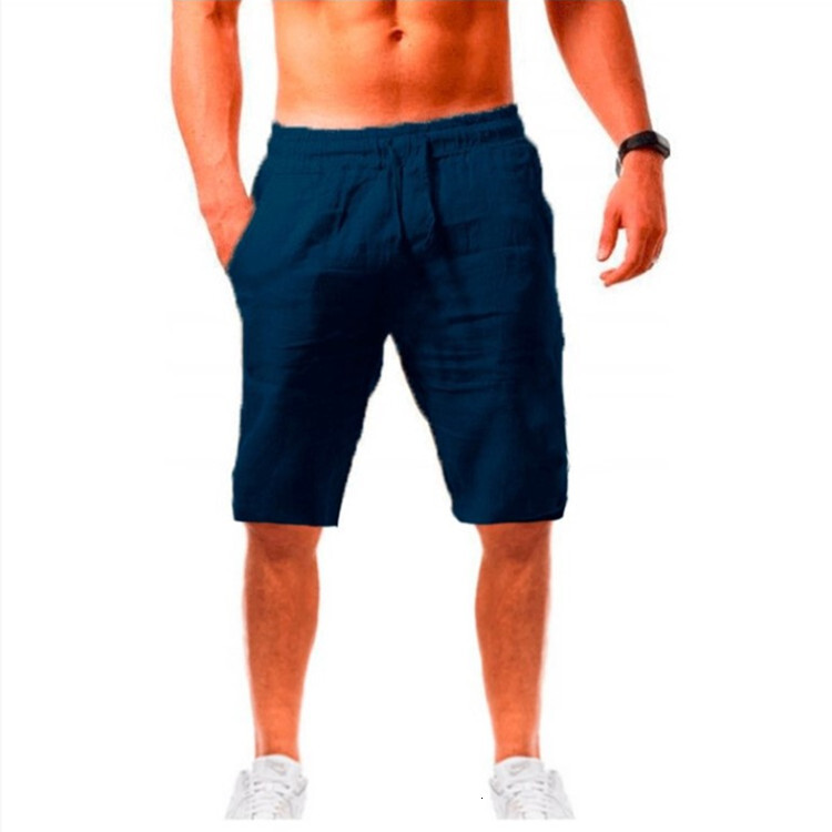 2025 New Designer Men Shorts Summer Loose Linen Cotton Breathable Capris Men Sports And Casual Shorts