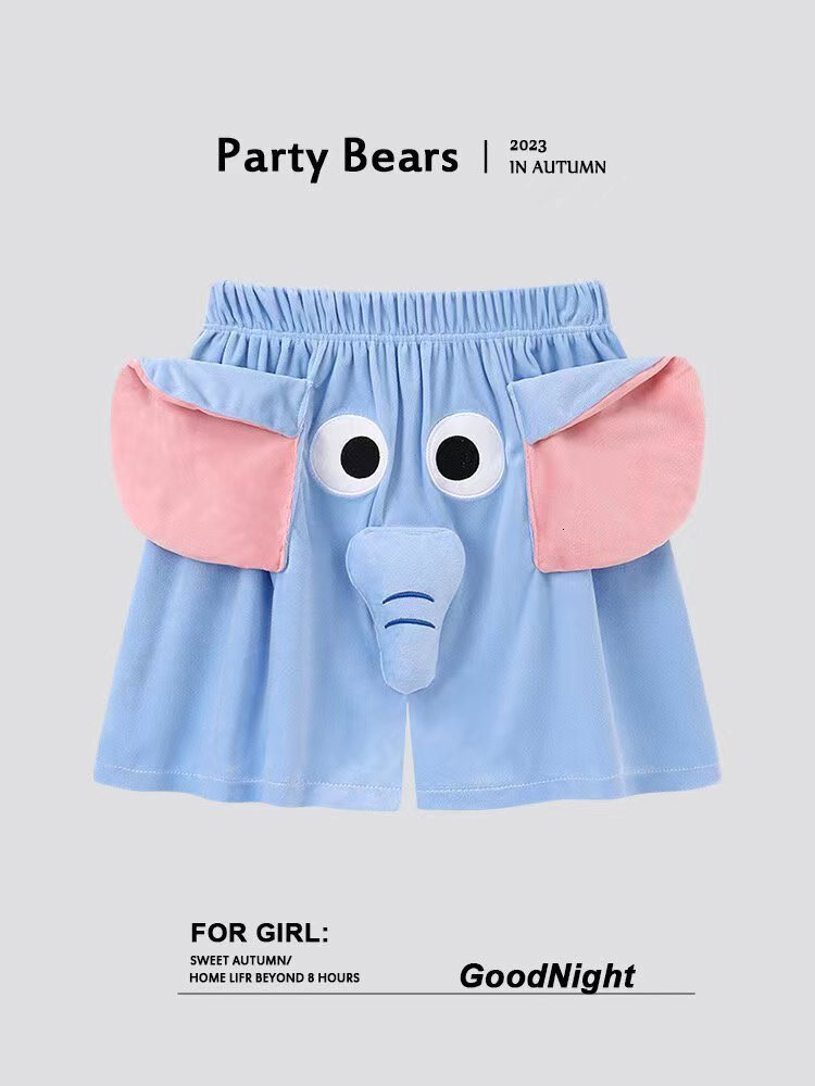 2025 New Designer Men Shorts Elephant Shorts Couple Outfit Spring And Autumn Students Funny Sleeping Pants Internet Famous Big Underwear With Squeakin