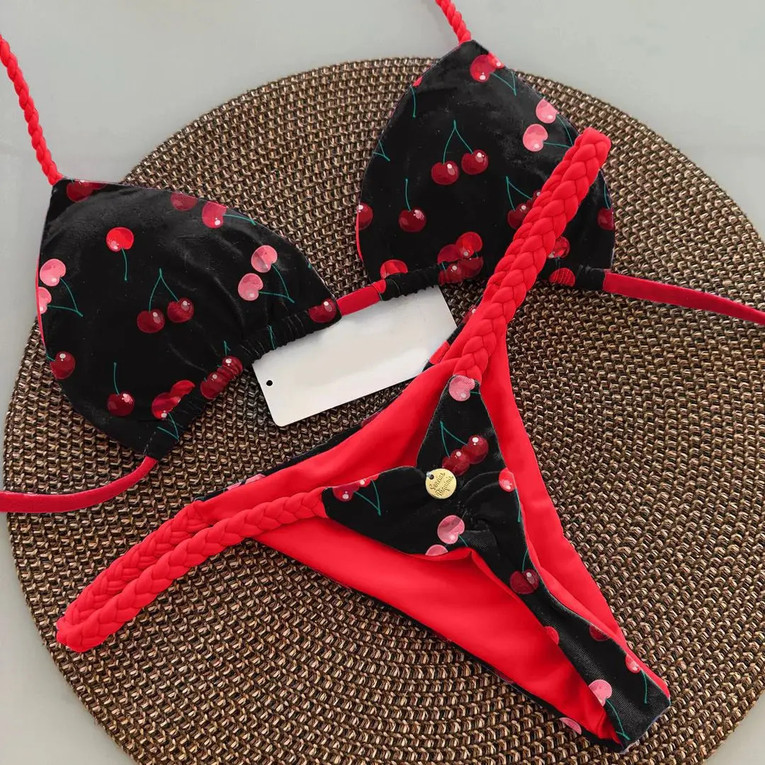 Sexy Women Bikini Beach Holiday Swimsuit Two-piece Set 250409