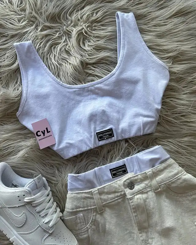 Streetwear vest multi pocket denim bodysuit womens hiphop gothic waist sexy set Y2k twopiece 250409