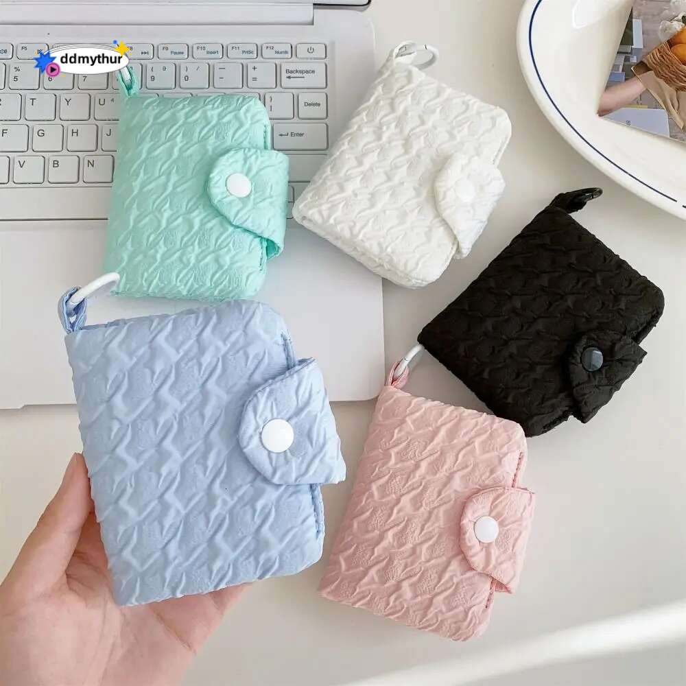 Canvas Candy Color Bubble Zipper Mini Cash Wallet Coin Purse Portable Cloth Envelope Wallets Women ddmythur