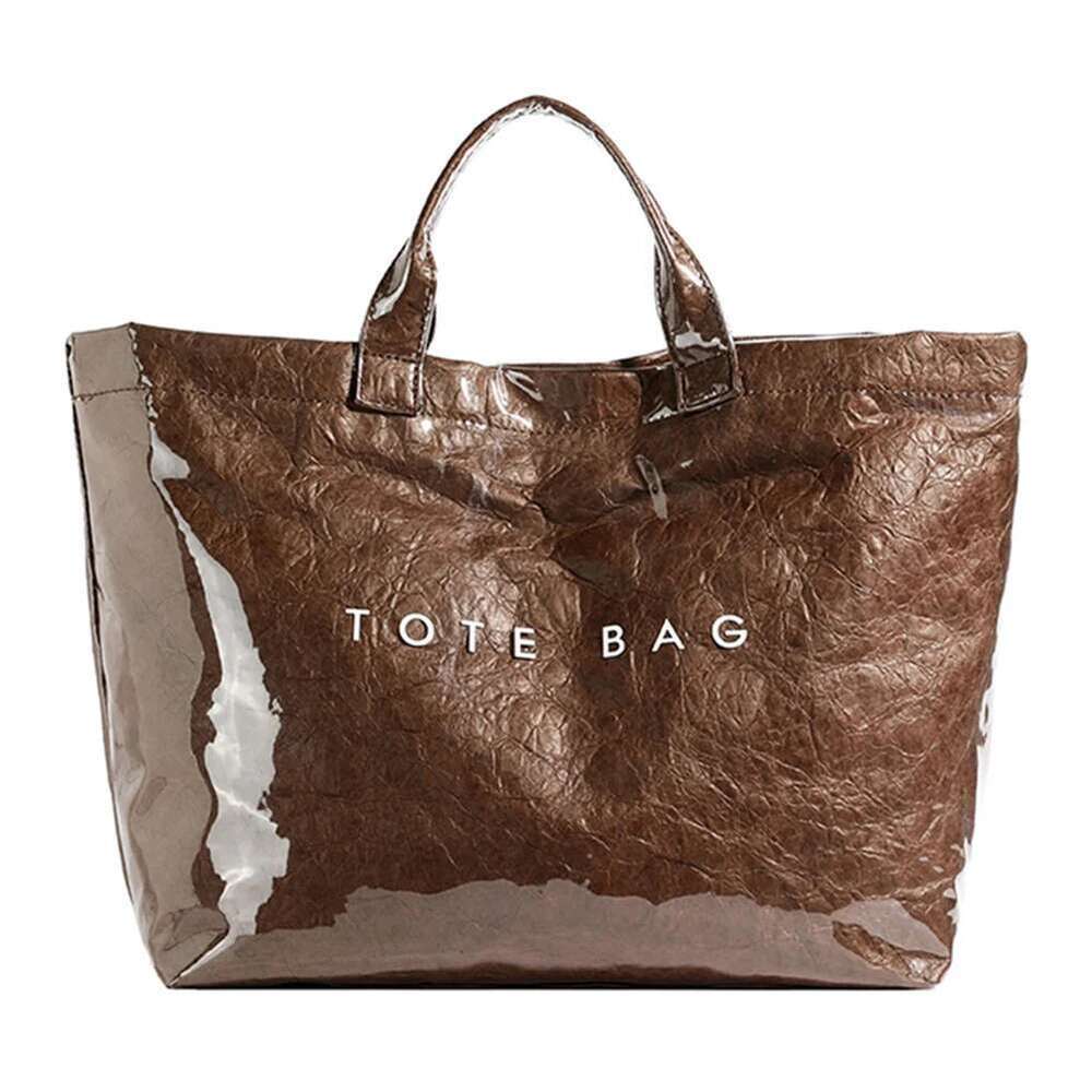 Women Large Capacity Tote Purse PVC Handbag Female Travel Shoulder Shopping Bags Trendy Top Handle Bag
