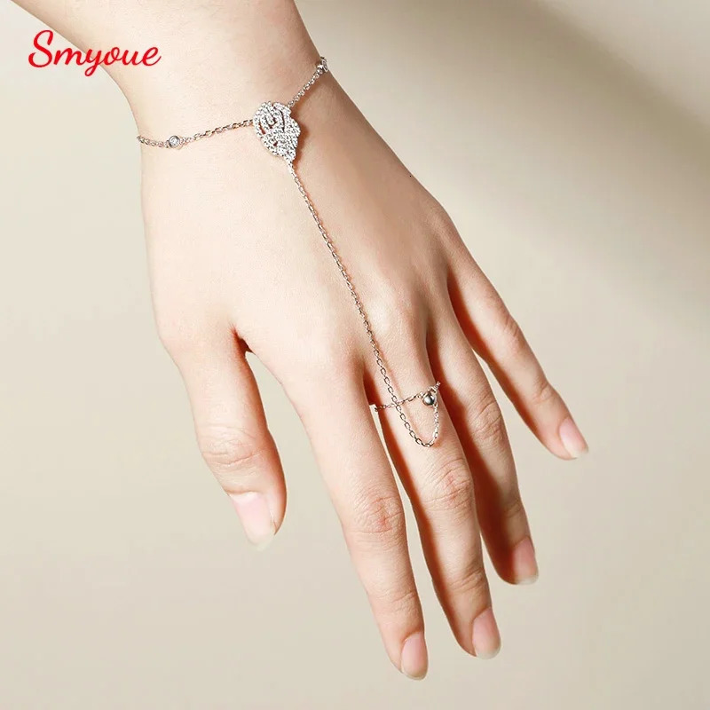 Smyoue GRA Certified All Bracelet for Women Sparkling Adjustable 14-19CM Sterling Silver 925 Jewelry Lab Diamond 250408
