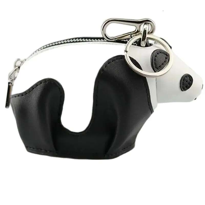 Personalized Panda Coin Purse Wallet Genuine Leather Animal Fun Creative Bags Gifts Designer Customization Initial/Name