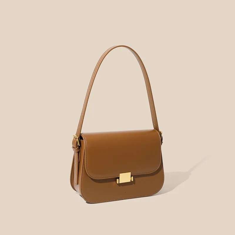 Formeki Women's Real Leather Concise Tofu Shoulder For Women Underarm Bag