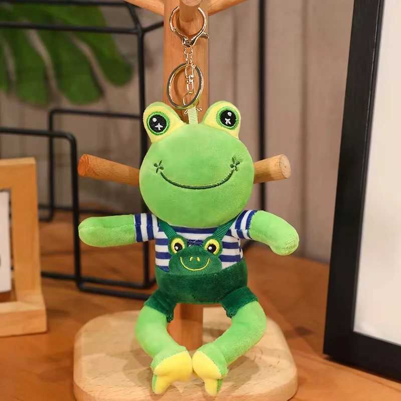 12cm cute frog turtle donkey bear plush pendant plush toy bag Accor keychain pendant car pendant childrens giftXJ250409