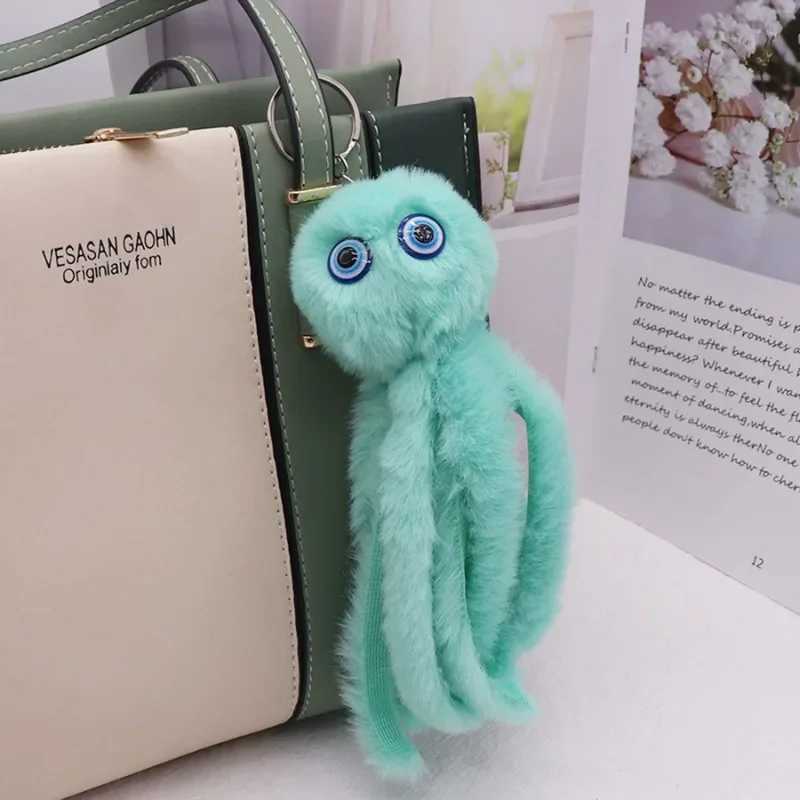 Cute octopus plush toy keychain stuffed animal doll Kaii keychain womens bag/car plush keychain pendant decoration girlXJ250409