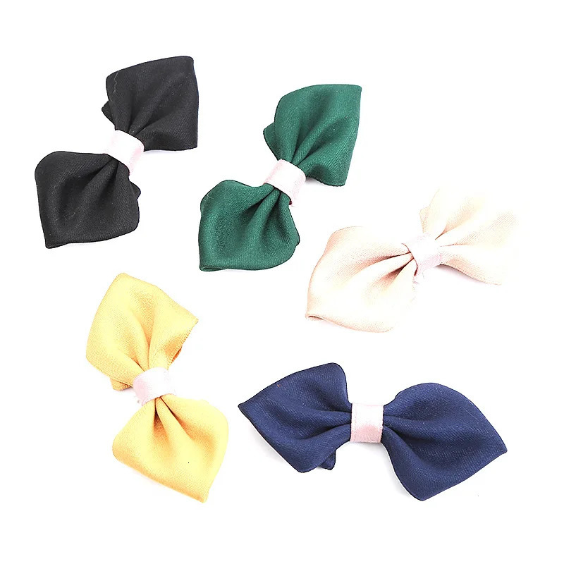 Childrens solid color baby needles without safety clothing accessories suitable for boys handmade dark bow ties 250407
