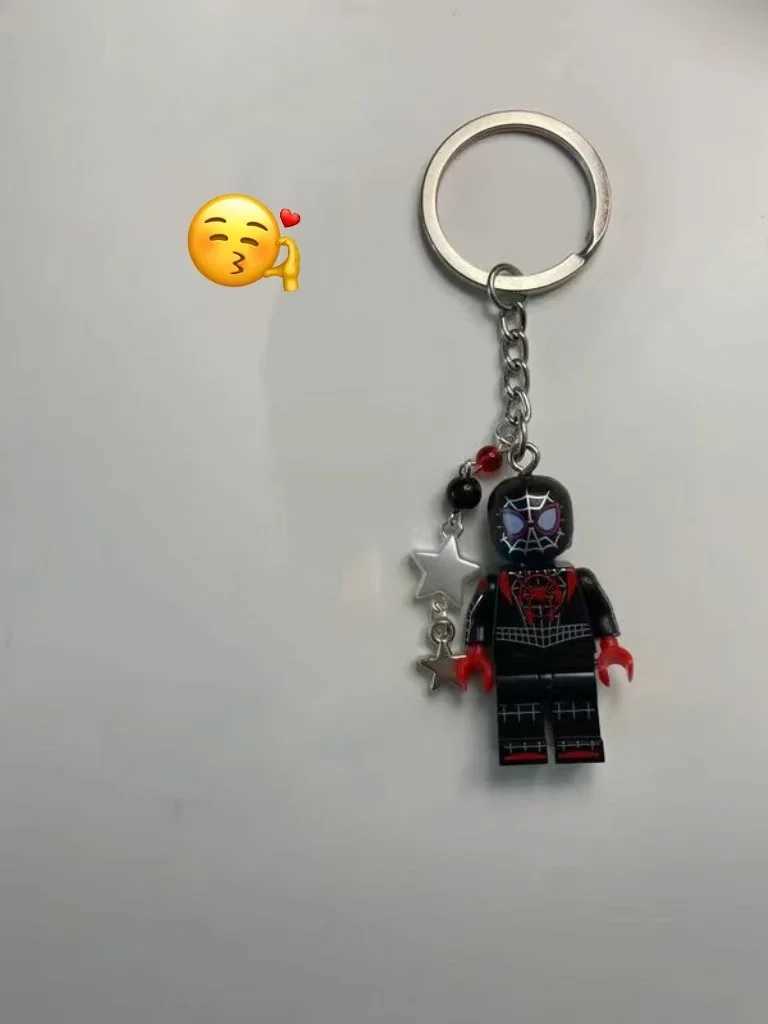 Handmade spider couple keychain Y2K the best gift.XJ250409