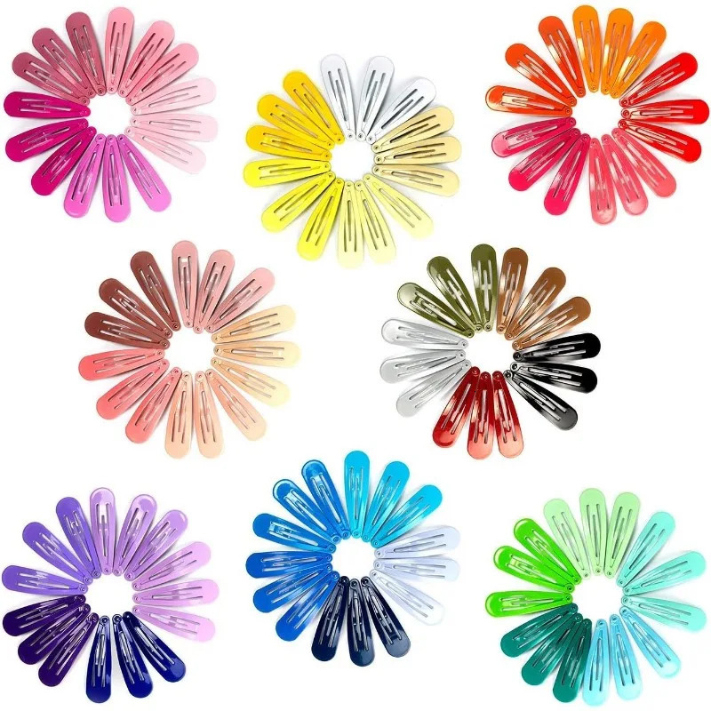 120 packs of colored hair clips 2-inch hair clip metal clips suitable for children teenagers toddlers and women 40 colors 250409