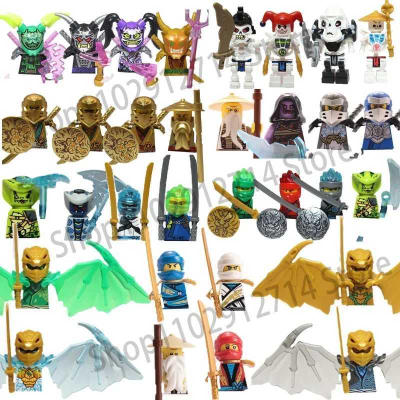 8 pieces/set of anime ninja characters Moro Nadahan Lloyd Kay Jay Zane Cole Nya Building Blocks Mini Action Characters Brick Toys Gifts X250409