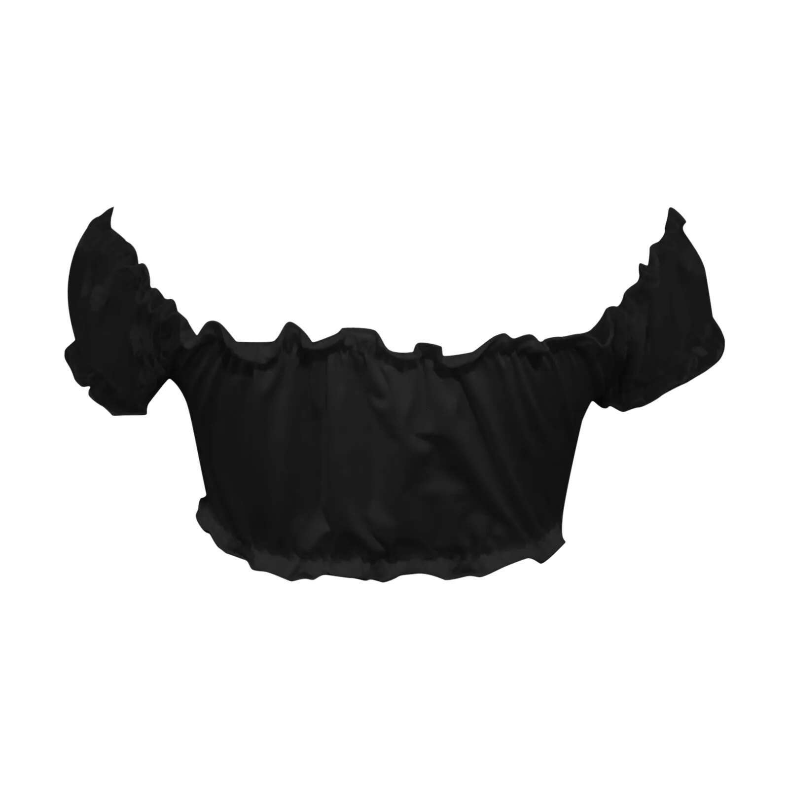 Dongdumaoyi Plus Size Women Elegant Lace Dirndl Blouse For Oktoberfest Tops And Blouses Solid Drawstring Crop Top Blusa Mujer Moda Women S Tight Under