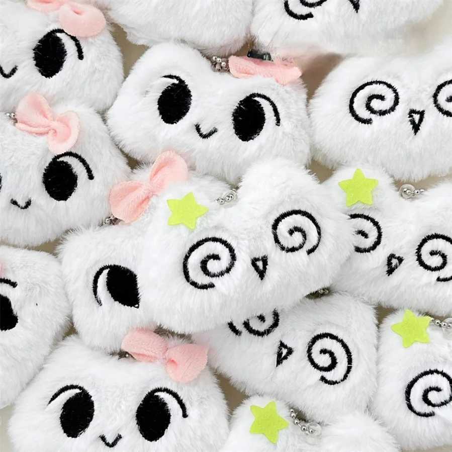 New Cute Plush Cat Doll Pendant Girl Heart shaped Backpack Pendant Super Cute Keychain Doll JewelryXJ250409