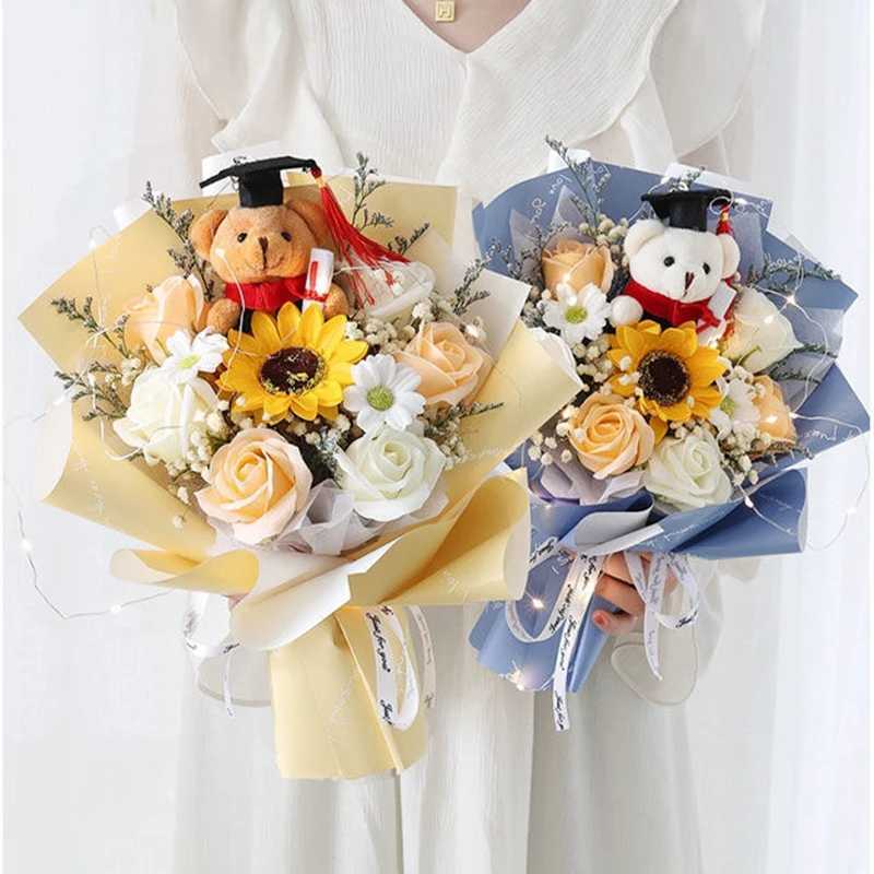 Doctor Bear Cibala Keychain Pendant DIY Graduate Flower Bouquet Accorie Bag Pendant Graduate Birtay GiftXJ250409