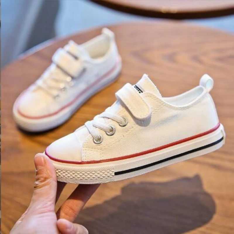 Childrens canvas shoes 2025 autumn new low sole shoes boys and girls student shoes baby casual shoes 19-36 X250409