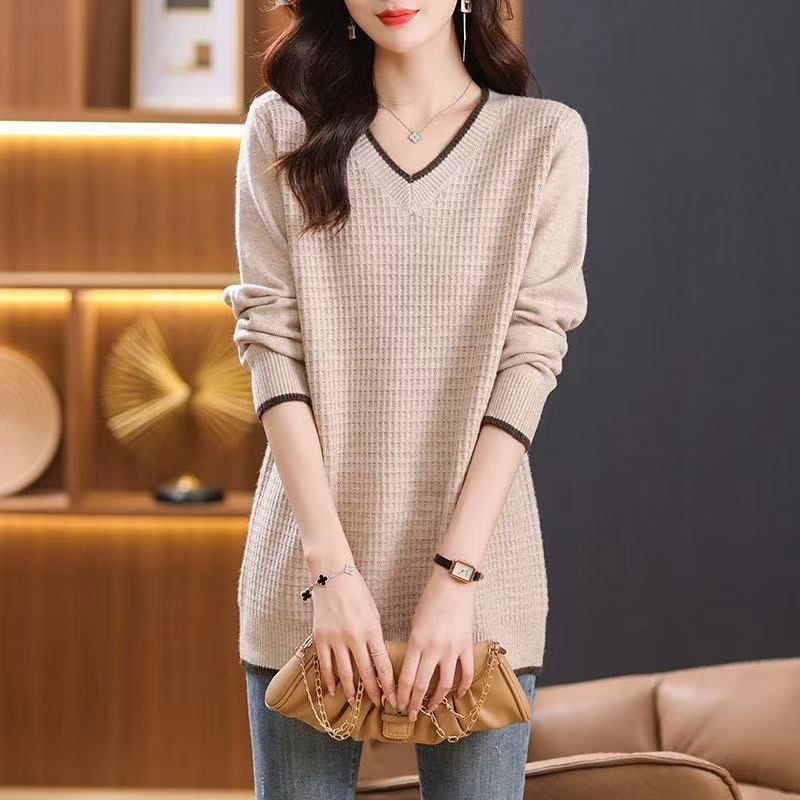 plus size women's new long sleeve high waist printed banquet dress mid-length skirt D02810