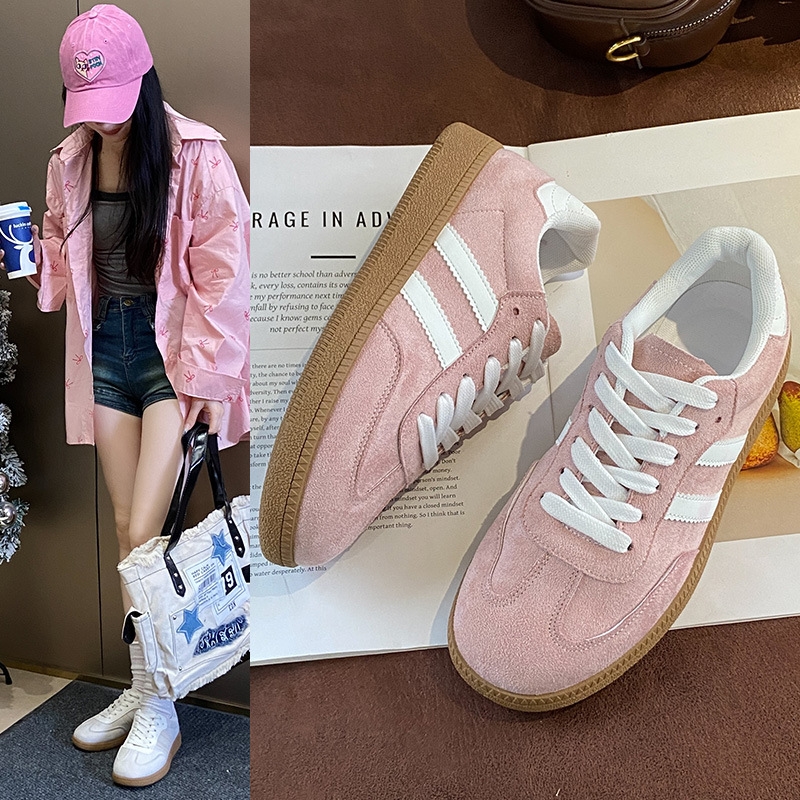 Free shipping designer retro casual German training shoes women's new casual sports shoes anti slip lightweight thick soled board shoes in multip