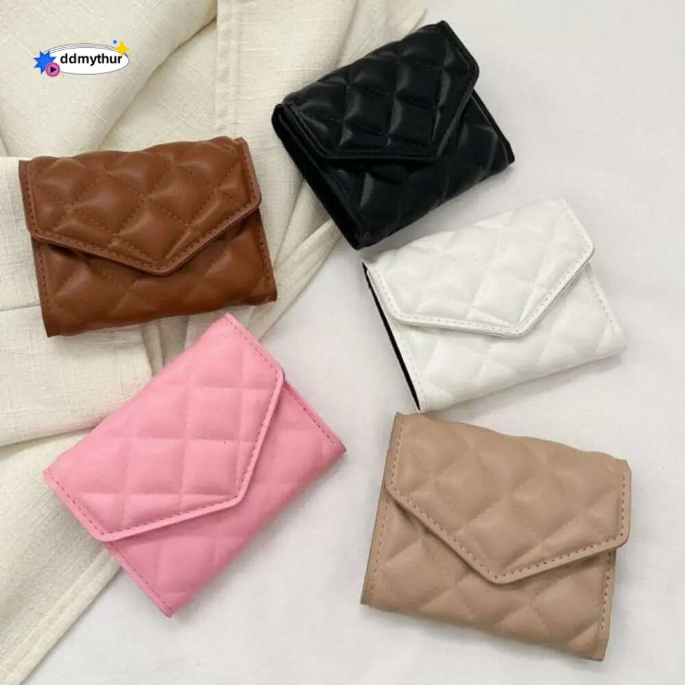 Large Capacity Coin Purses Vintage PU Leather Button Women Fashion gge Solid Color Short Wallet For Female ddmythur
