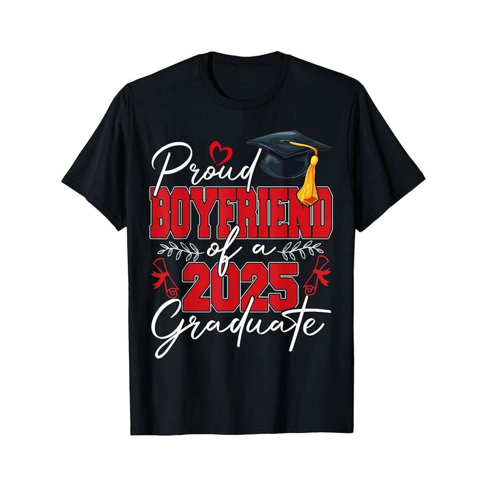 Designer T shirt Proud Brother of a 2025 Graduate Class Of 2025 Graduation - 220g Tshits