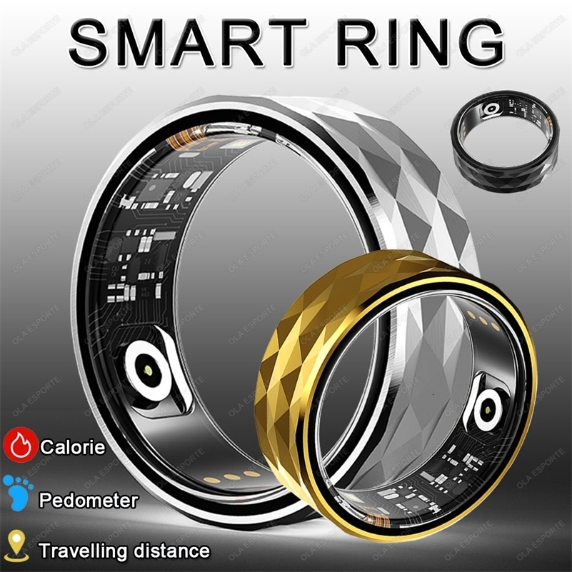 Smart Ring Men Military Grade Steel Shell Heart Rate Blood Oxygen Waterproof Multi-sport Modes Women Smartring 250322