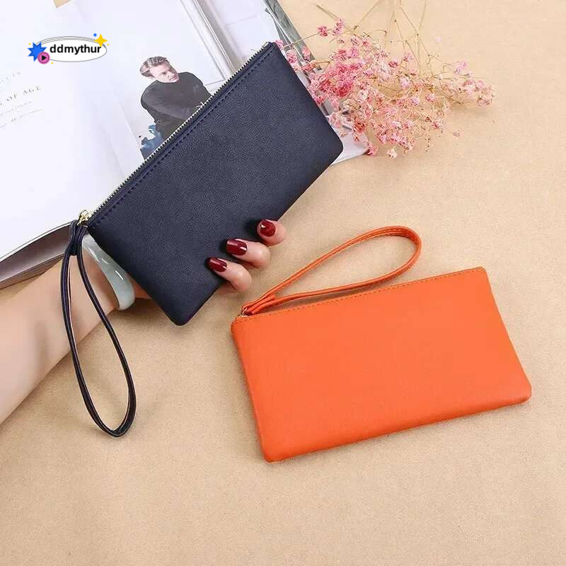 2021 New Zipper Long Coin Purse PU Fashion Clutch Bag Large Capacity Ladies Wallet ddmythur