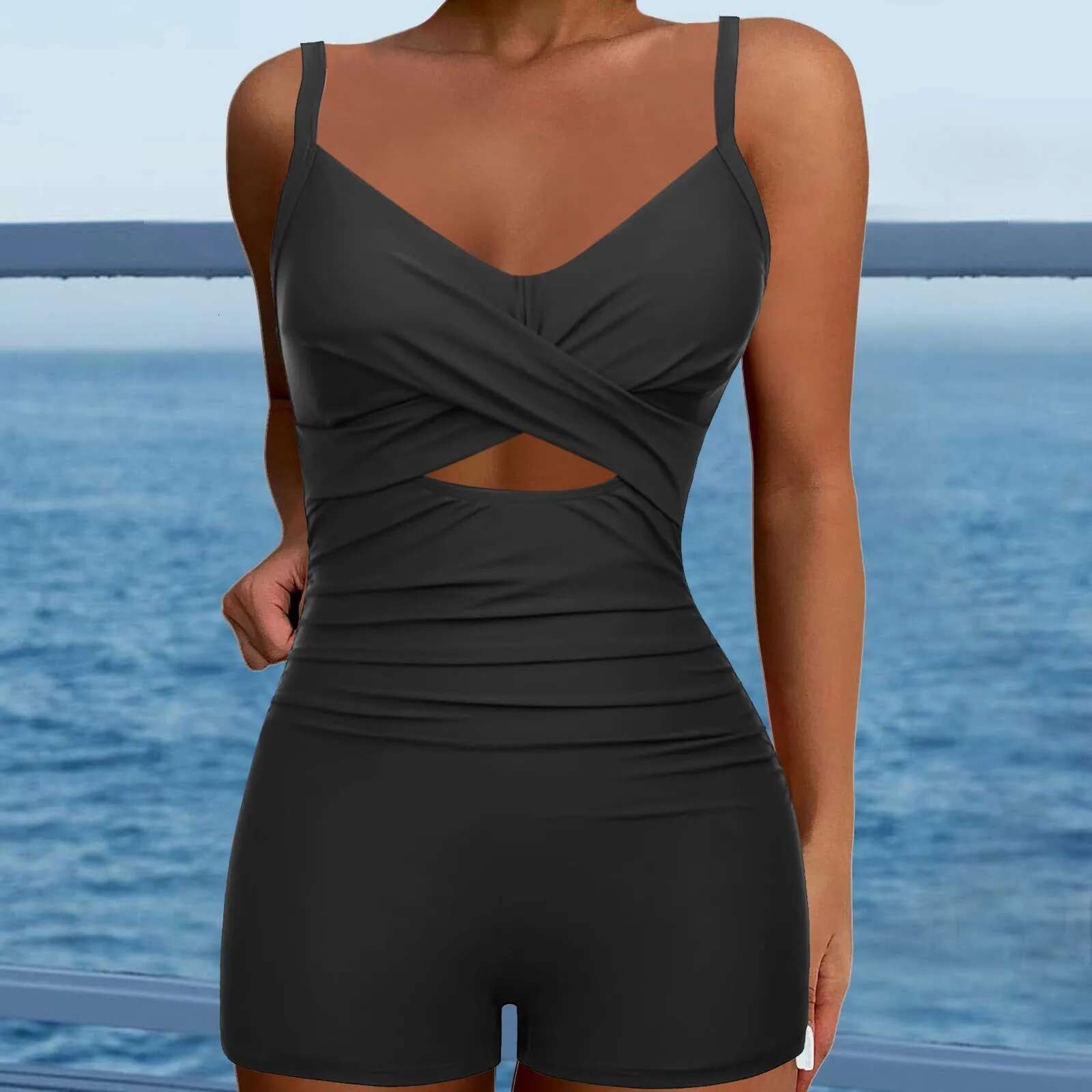 Dongdumaoyi Hollow Out Swimwear Women Lace Up Swimsuit Female One Piece Swimming Monokini Lady Padded Beachwear Bodysuit Summer