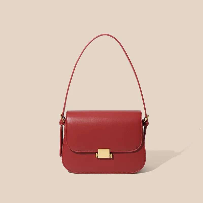 Formeki Women's Real Leather Concise Tofu Shoulder For Women Underarm Bag