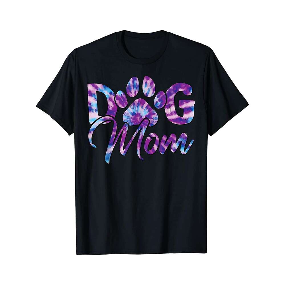 Designer T shirt Tie Dye Dog Mom Gift For Men Dog Lover Gifts Paw Print - 220g T shits