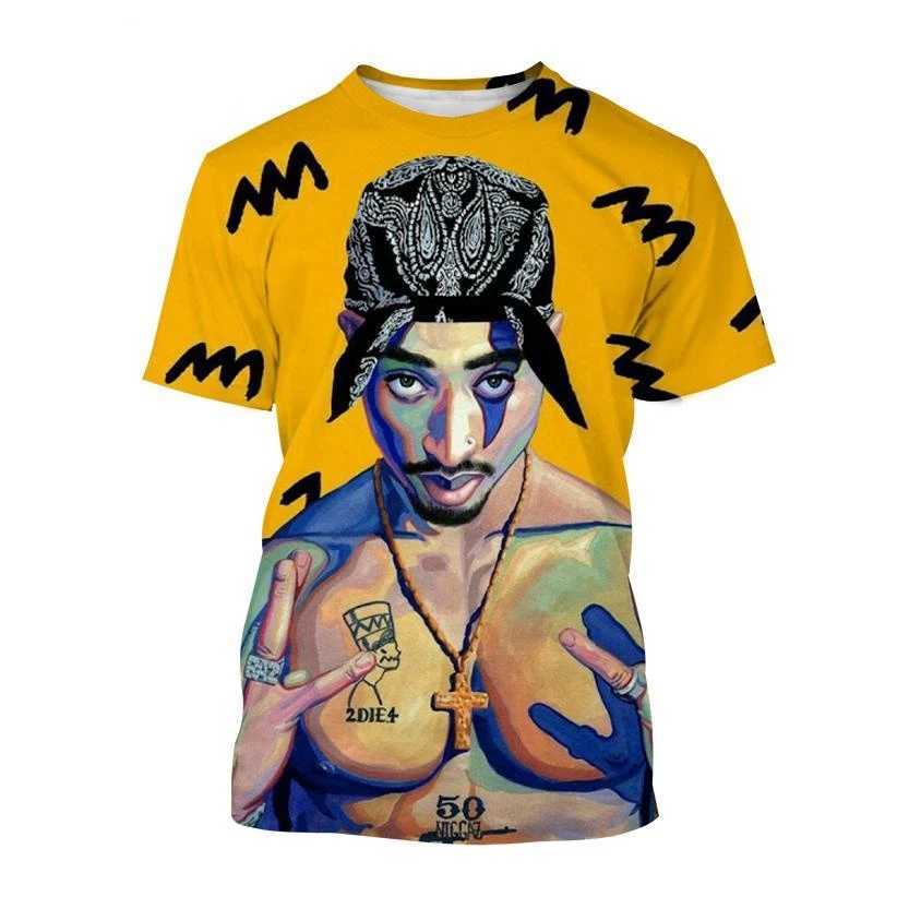 2023 hot selling 3D printed T-shirt fashion new arrival American rapper unisex childrens hip-hop street style personalized casual T-shirtXJ250409