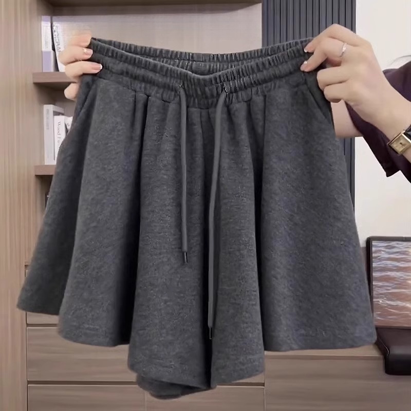 2025S Women's Designer Shorts Drawstring Women's Sports Hot Pants Summer New Large Stretch High Waist Slim Fit Leisure Wide Leg Skirt Beach 