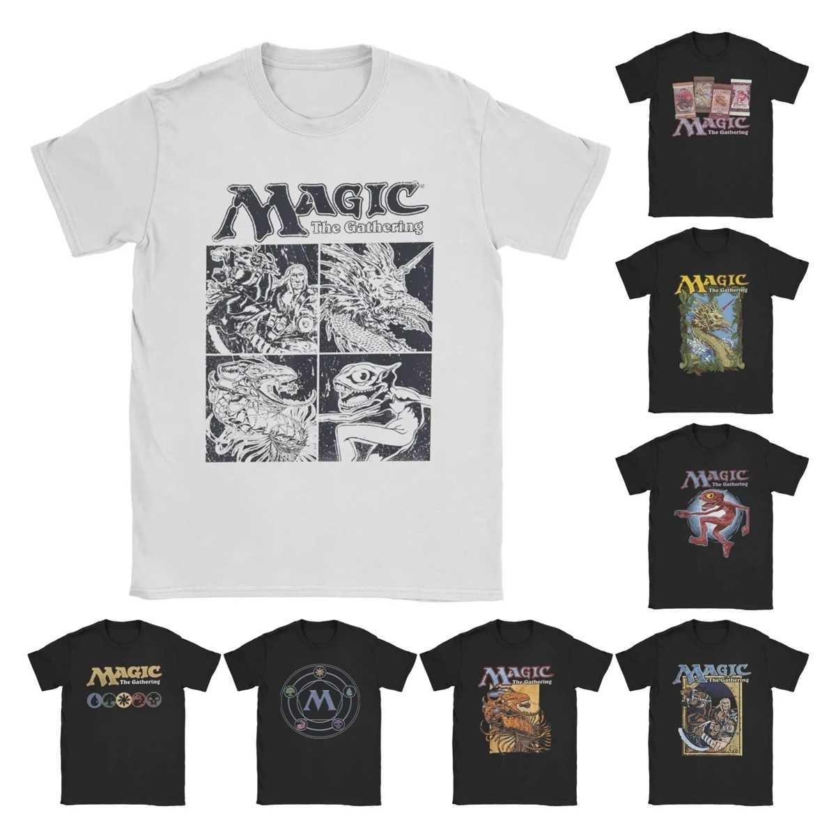 Hipster Magic Games collects MTG T-shirts round neck pure cotton T-shirts short sleeved T-shirts plus size clothing for menXJ250409