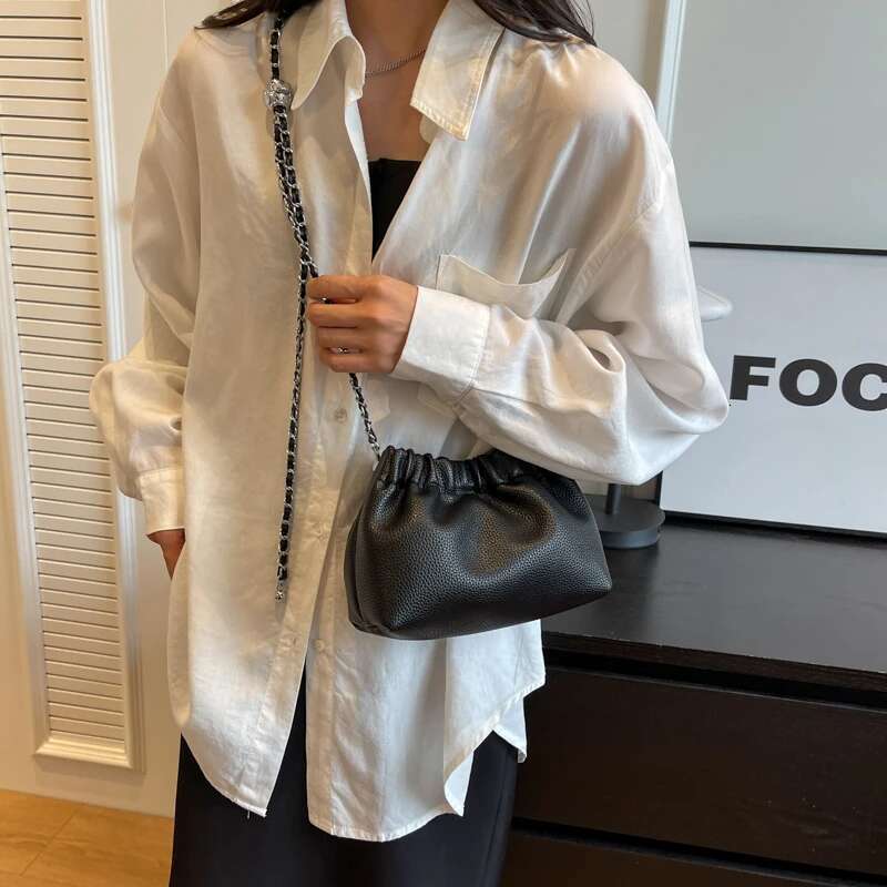 Small PU Leather Design Crossbody Bags For Women 2023 New Fashion Y2k Brand Female Handbags And Purses