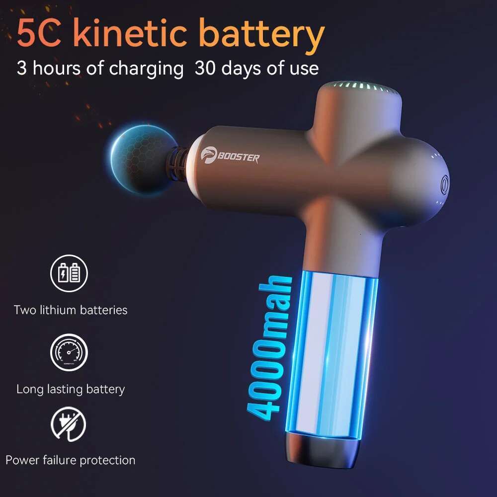 Booster Neck Massager 7.4V Smart Hit Fascia Gun for Body Massage Relaxation Fiess Electric Muscle Massag