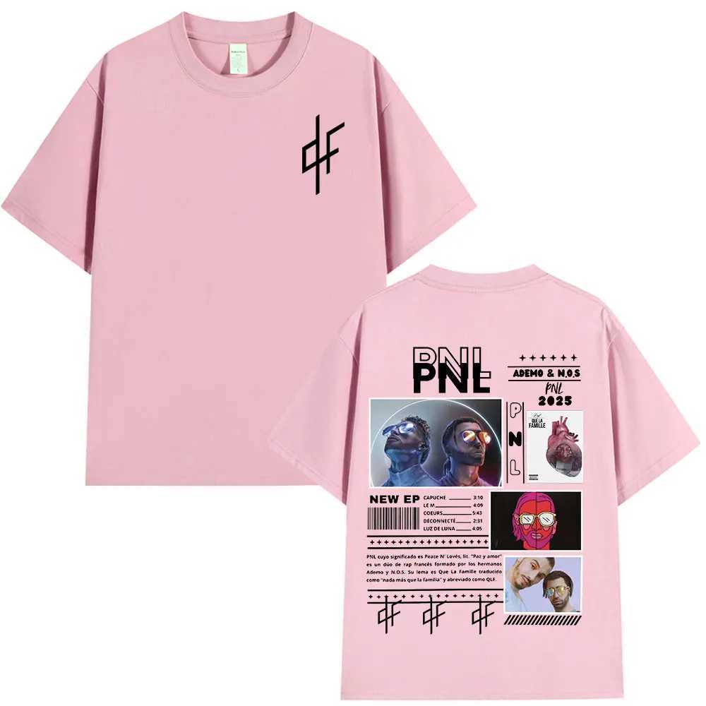 Le Monde Chico T-shirt PNL album French rapper graphic printed T-shirt mens hip-hop fashion short sleeved T-shirtXJ250409