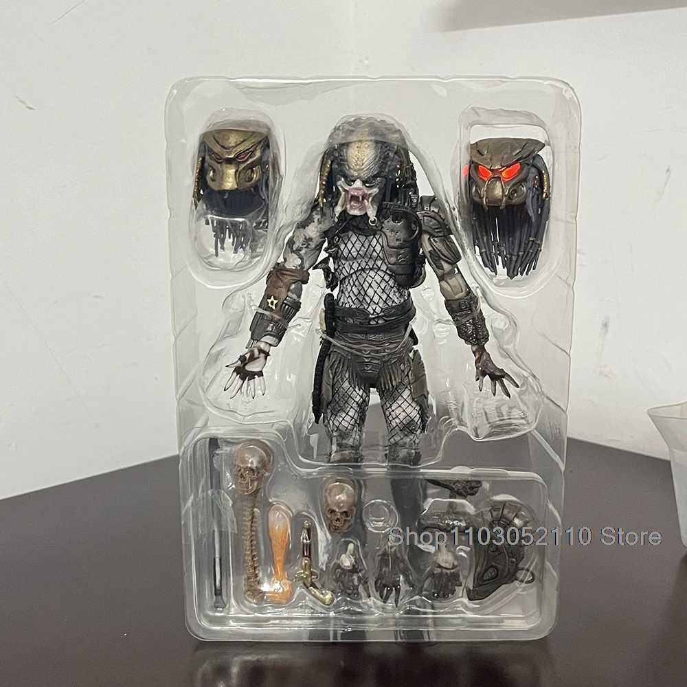New Arrival NECA Old and LED VS ALIen Edition ALIen Hunter Action Map Model Collection Gift T250409