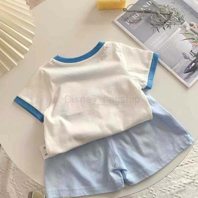 Disney Childrens summer new short sleeved Shorts Set Boys baby cotton soft half sleeved top casual two piece setXJ250409