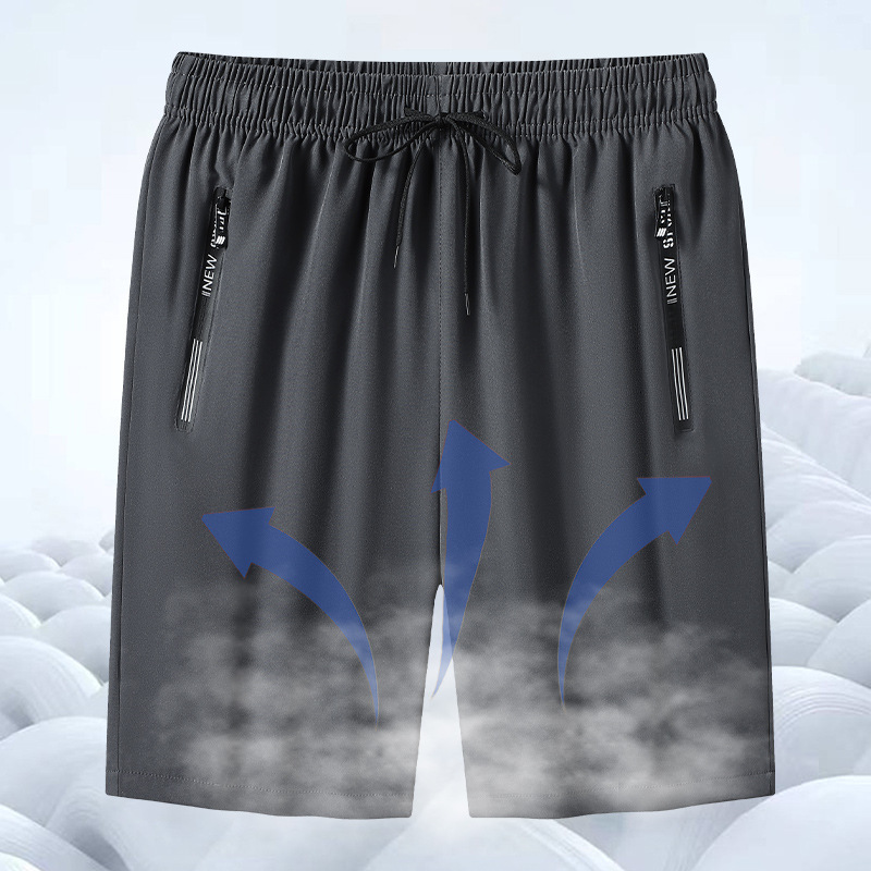 2025 New Designer Men Shorts Shorts Summer New Cool Four Sided Elastic Outwear 5/4 Casual Sports Ice Silk Beach Pants