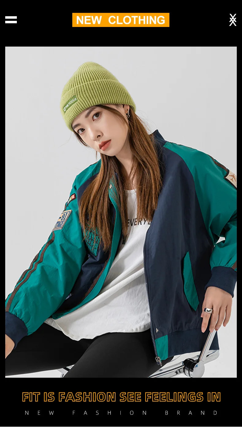 Womens college jacket Letterman ed baseball woolsynthetic leather bomber unisex 250409