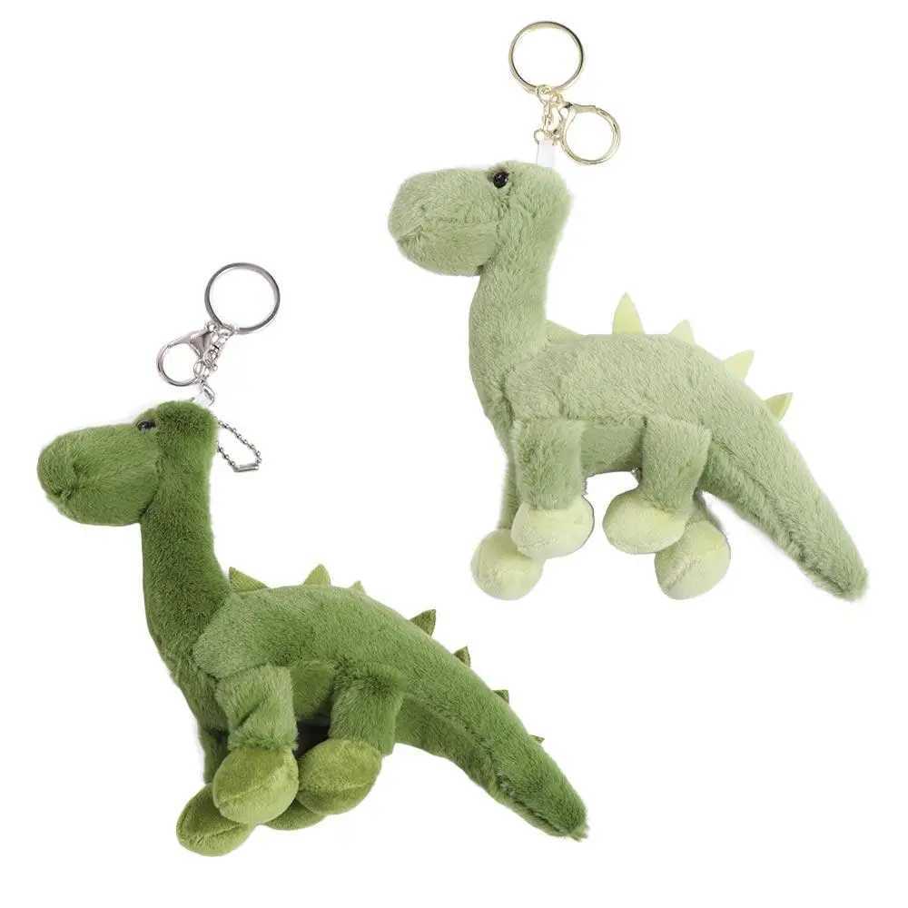 Long necked dinosaur plush doll cartoon keychain small dinosaur plush keychain 16cm plush toyXJ250409