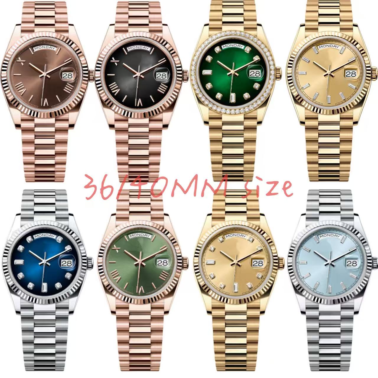 Automatic designer watch women 40mm 36mm day date watches men stainless steel waterproof Wristwatches with sapphire glass reloj orologio montre de luxe